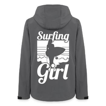 Surfeuse - Veste softshell femme recyclée Stanley/Stella - charbon - Dos - AI Model Female 172 light (172cm)