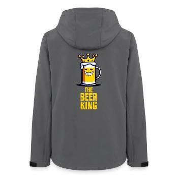 The Beer King - Women’s Recycled Softshell Jacket by Stanley/Stella - anthracite - Back - AI Model Female 172 light (172cm)