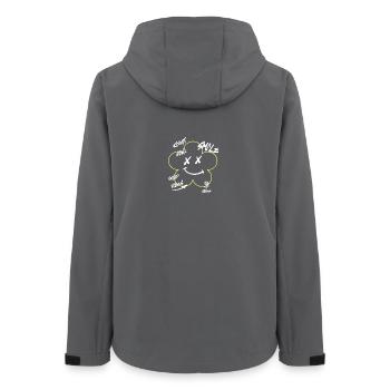 Urban Flower - Women’s Recycled Softshell Jacket by Stanley/Stella - anthracite - Back - AI Model Female 172 light (172cm)