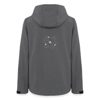 Fußball Atom Energie Freizeit Sport Spiel Geschenk - Frauen Recycelte Softshelljacke von Stanley/Stella - Anthrazit - Hinten - AI Model Female 172 light (172cm)