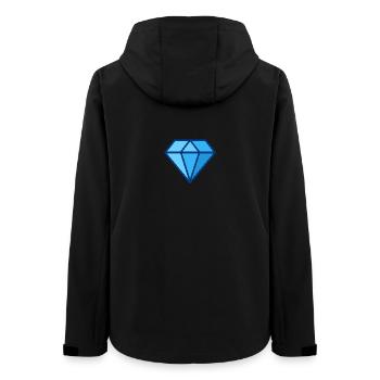 Geometrischer Diamant - Frauen Recycelte Softshelljacke von Stanley/Stella - Schwarz - Hinten - AI Model Female 172 light (172cm)