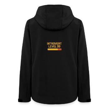 Introvert Level 99 - Frauen Recycelte Softshelljacke von Stanley/Stella - Schwarz - Hinten - AI Model Female 172 light (172cm)