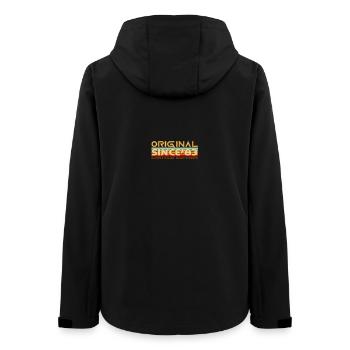 Original 83 Retro Limited - Women’s Recycled Softshell Jacket by Stanley/Stella - black - Back - AI Model Female 172 light (172cm)