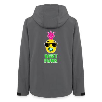 Baby Punk Ananas cool - Frauen Recycelte Softshelljacke von Stanley/Stella - Anthrazit - Hinten - AI Model Female 172 light (172cm)