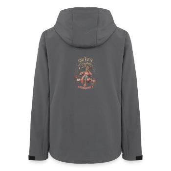 Humour Reine de Tout – Maman Queen- Fête des mères - Women’s Recycled Softshell Jacket by Stanley/Stella - anthracite - Back - AI Model Female 172 light (172cm)