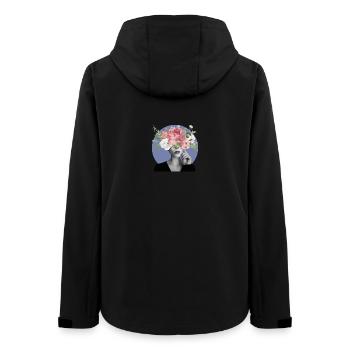 Flowery Head - Veste softshell femme recyclée Stanley/Stella - noir - Dos - AI Model Female 172 light (172cm)