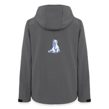 arctic foxy / arctic fox - Women’s Recycled Softshell Jacket by Stanley/Stella - anthracite - Back - AI Model Female 172 light (172cm)