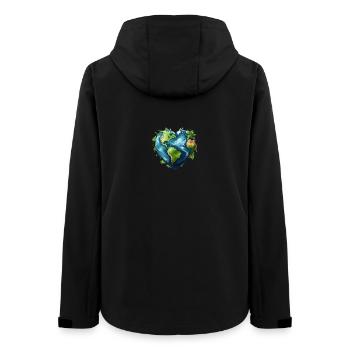Love our earth - Women’s Recycled Softshell Jacket by Stanley/Stella - black - Back - AI Model Female 172 light (172cm)