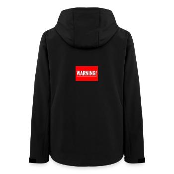 Warnung Flexibles Stickdesign - Frauen Recycelte Softshelljacke von Stanley/Stella - Schwarz - Hinten - AI Model Female 172 light (172cm)