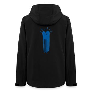 JellyHeart – Liebe in der Schwebe - Frauen Recycelte Softshelljacke von Stanley/Stella - Schwarz - Hinten - AI Model Female 172 light (172cm)