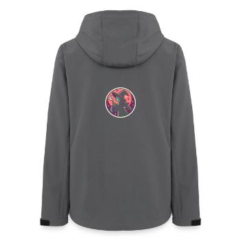Bande dessinée de sorcière - Veste softshell femme recyclée Stanley/Stella - charbon - Dos - AI Model Female 172 light (172cm)