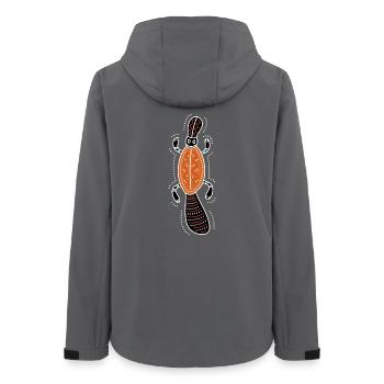 platypus - Women’s Recycled Softshell Jacket by Stanley/Stella - anthracite - Back - AI Model Female 172 light (172cm)