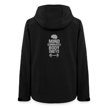 Conception de motivation mentale et forme physique - Veste softshell femme recyclée Stanley/Stella - noir - Dos - AI Model Female 172 light (172cm)
