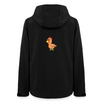 Huhn / Chicken - Frauen Recycelte Softshelljacke von Stanley/Stella - Schwarz - Hinten - AI Model Female 172 light (172cm)