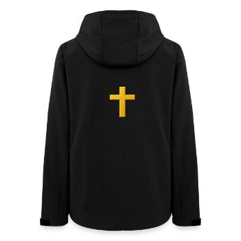 NOUVEAU -- Une touche dorée de foi ! - Veste softshell femme recyclée Stanley/Stella - noir - Dos - AI Model Female 172 light (172cm)