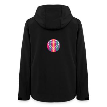 COEUR. HAPPY BIRTHDAY - Veste softshell femme recyclée Stanley/Stella - noir - Dos - AI Model Female 172 light (172cm)