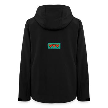 JUST MARRIED. EVJF. SAINT VALENTIN. COUPLE - Veste softshell femme recyclée Stanley/Stella - noir - Dos - AI Model Female 172 light (172cm)