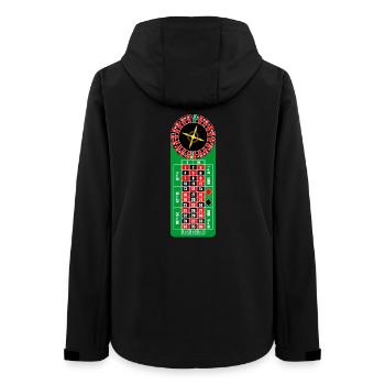 Logo du casino Roulette - Veste softshell femme recyclée Stanley/Stella - noir - Dos - AI Model Female 172 light (172cm)