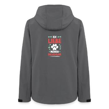 I love my dachshund - Women’s Recycled Softshell Jacket by Stanley/Stella - anthracite - Back - AI Model Female 172 light (172cm)
