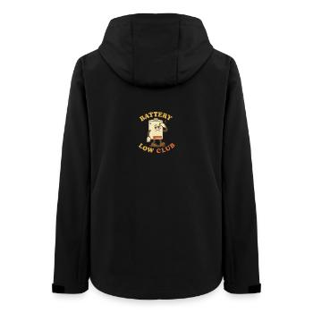 Schläger mit niedrigem Batteriestand - Frauen Recycelte Softshelljacke von Stanley/Stella - Schwarz - Hinten - AI Model Female 172 light (172cm)