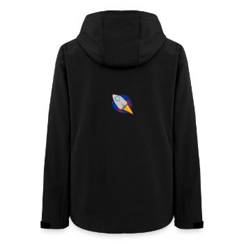 Rakete - Frauen Recycelte Softshelljacke von Stanley/Stella - Schwarz - Hinten - AI Model Female 172 light (172cm)