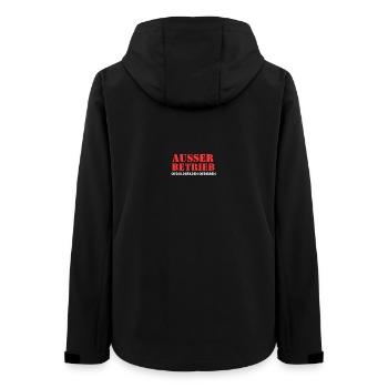 Außer Betrieb Geduldsfaden Gerissen - Frauen Recycelte Softshelljacke von Stanley/Stella - Schwarz - Hinten - AI Model Female 172 light (172cm)