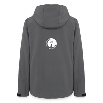 Bulle zen - Veste softshell femme recyclée Stanley/Stella - charbon - Dos - AI Model Female 172 light (172cm)