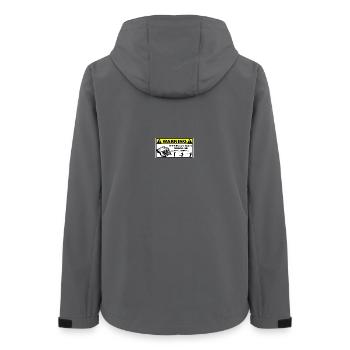 Turbo Warning - Women’s Recycled Softshell Jacket by Stanley/Stella - anthracite - Back - AI Model Female 172 light (172cm)