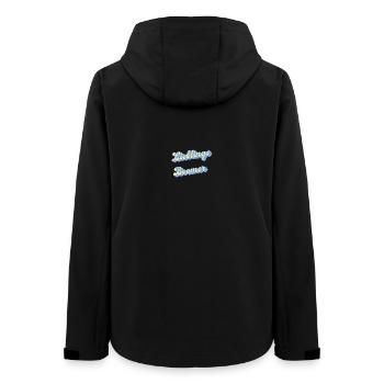 Lieblings Boomer Retro Script - Frauen Recycelte Softshelljacke von Stanley/Stella - Schwarz - Hinten - AI Model Female 172 light (172cm)