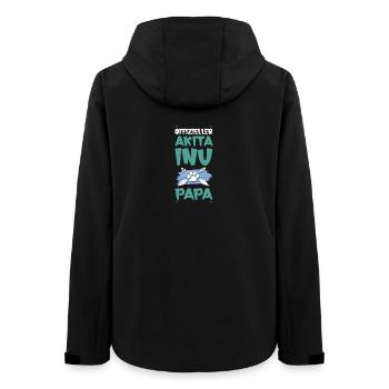 akita inu hunde papa - Frauen Recycelte Softshelljacke von Stanley/Stella - Schwarz - Hinten - AI Model Female 172 light (172cm)