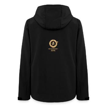 No Comfort Zone Glyph - Women’s Recycled Softshell Jacket by Stanley/Stella - black - Back - AI Model Female 172 light (172cm)