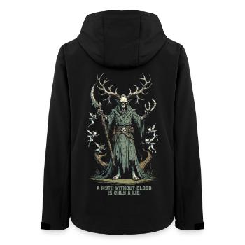 Encantado Mythological Creatures - Women’s Recycled Softshell Jacket by Stanley/Stella - black - Back - AI Model Female 172 light (172cm)