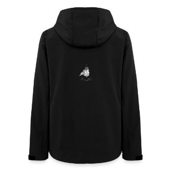 Vogel im bezaubernden Aquarellstil - Frauen Recycelte Softshelljacke von Stanley/Stella - Schwarz - Hinten - AI Model Female 172 light (172cm)