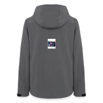 Sunday Boxing Moment - Women’s Recycled Softshell Jacket by Stanley/Stella - anthracite - Back - AI Model Female 172 light (172cm)