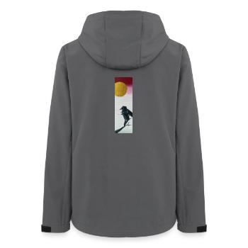 Origami Raven - Veste softshell femme recyclée Stanley/Stella - charbon - Dos - AI Model Female 172 light (172cm)
