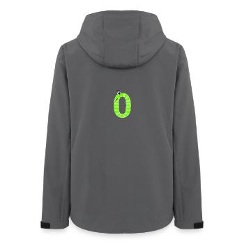 Number Zero 0 Children's Birthday Snake - Women’s Recycled Softshell Jacket by Stanley/Stella - anthracite - Back - AI Model Female 172 light (172cm)