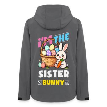 Frohe Ostern Süßer Osterhase Eiersuche Ostereier - Frauen Recycelte Softshelljacke von Stanley/Stella - Anthrazit - Hinten - AI Model Female 172 light (172cm)