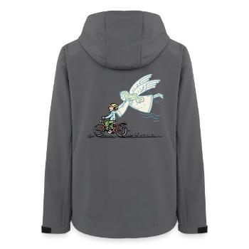 Guardian angel - Women’s Recycled Softshell Jacket by Stanley/Stella - anthracite - Back - AI Model Female 172 light (172cm)