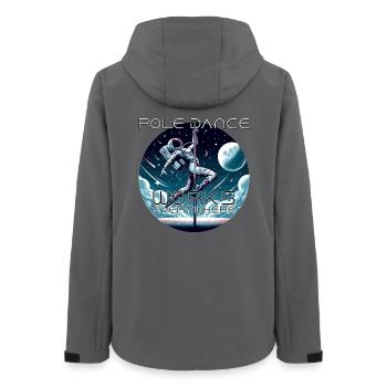 Pole Dance Astronautin Poledance Geschenk - Frauen Recycelte Softshelljacke von Stanley/Stella - Anthrazit - Hinten - AI Model Female 172 light (172cm)