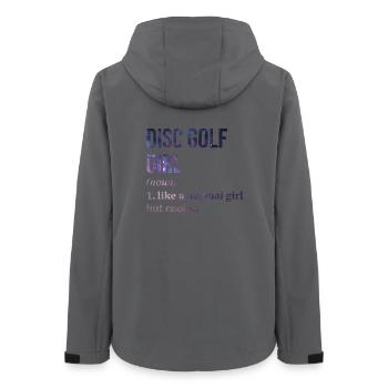 Disc golf - Veste softshell femme recyclée Stanley/Stella - charbon - Dos - AI Model Female 172 light (172cm)