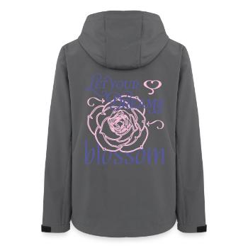 Blossom Your Dreams - Frauen Recycelte Softshelljacke von Stanley/Stella - Anthrazit - Hinten - AI Model Female 172 light (172cm)