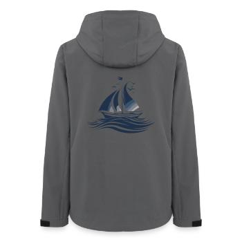 Segeln - Frauen Recycelte Softshelljacke von Stanley/Stella - Anthrazit - Hinten - AI Model Female 172 light (172cm)