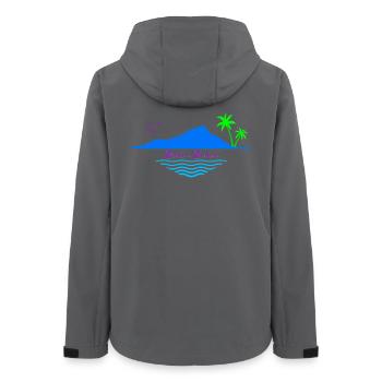 Bora Bora Palm Trees Island Sea Dream Beach Souvenir - Veste softshell femme recyclée Stanley/Stella - charbon - Dos - AI Model Female 172 light (172cm)