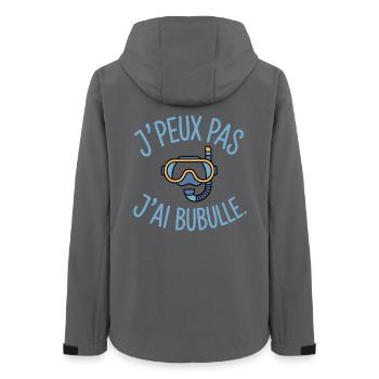 Ich kann nicht, ich habe Bubulle Humor Tauchen - Frauen Recycelte Softshelljacke von Stanley/Stella - Anthrazit - Hinten - AI Model Female 172 light (172cm)