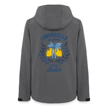 Limoncello Per Favore Italia Sicilia - Frauen Recycelte Softshelljacke von Stanley/Stella - Anthrazit - Hinten - AI Model Female 172 light (172cm)