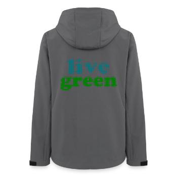 live green - Frauen Recycelte Softshelljacke von Stanley/Stella - Anthrazit - Hinten - AI Model Female 172 light (172cm)