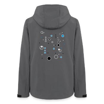 bubbles - Women’s Recycled Softshell Jacket by Stanley/Stella - anthracite - Back - AI Model Female 172 light (172cm)