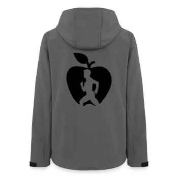 Healthy fruit runner cut out in apple - Women’s Recycled Softshell Jacket by Stanley/Stella - anthracite - Back - AI Model Female 172 light (172cm)