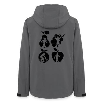 Healthy fruit dietiste shade - Women’s Recycled Softshell Jacket by Stanley/Stella - anthracite - Back - AI Model Female 172 light (172cm)
