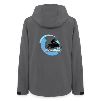 moto neige - Veste softshell femme recyclée Stanley/Stella - charbon - Dos - AI Model Female 172 light (172cm)
